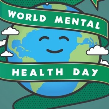 World Mental Health Day Poster Teal Tile 0